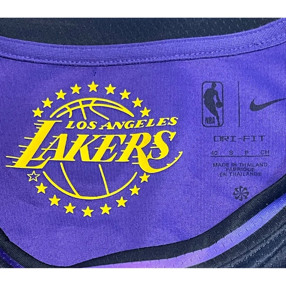NWT LA Lakers Nike City Edition LakeShow‎ LeBron James Jersey S Small FQ4346-504